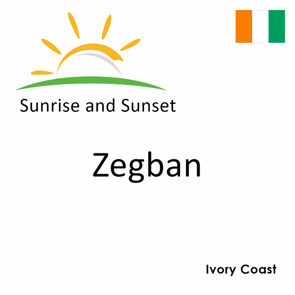 Sunrise and sunset times for Zegban, Ivory Coast