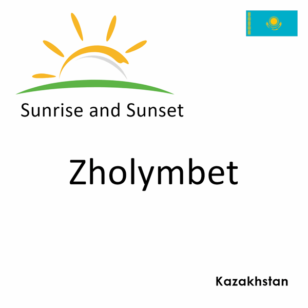 Sunrise and sunset times for Zholymbet, Kazakhstan