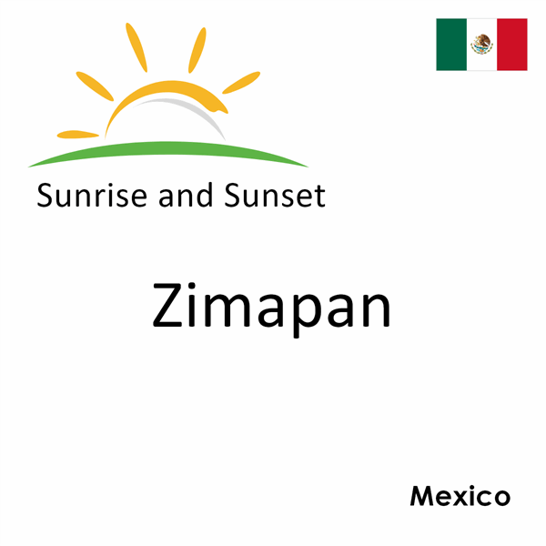 Sunrise and sunset times for Zimapan, Mexico