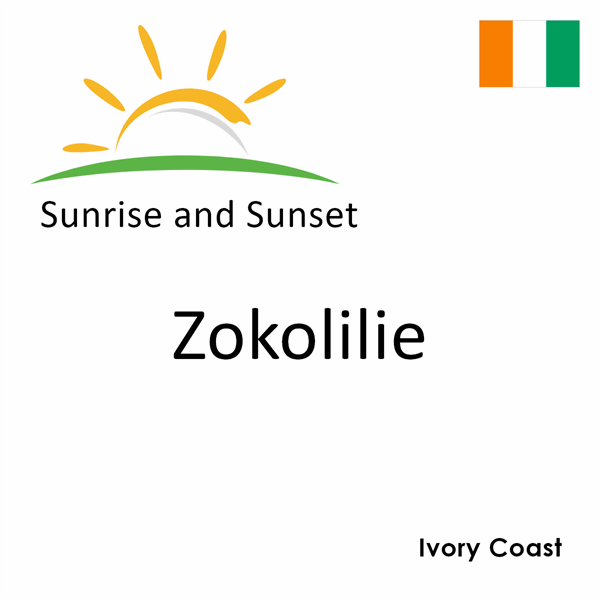 Sunrise and sunset times for Zokolilie, Ivory Coast