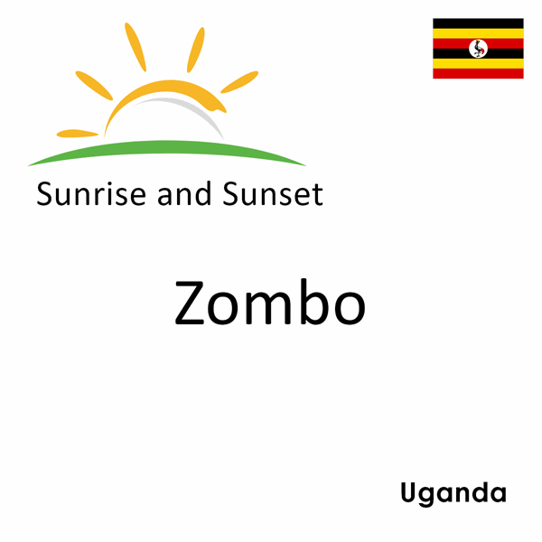 Sunrise and sunset times for Zombo, Uganda